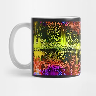 City Lights on the Water Colorful Abstract Mug